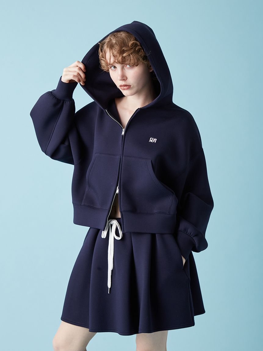 FURFUR「【WEB・一部店舗限定カラー】ロゴ刺繍ジップアップフーディー」|パーカー|