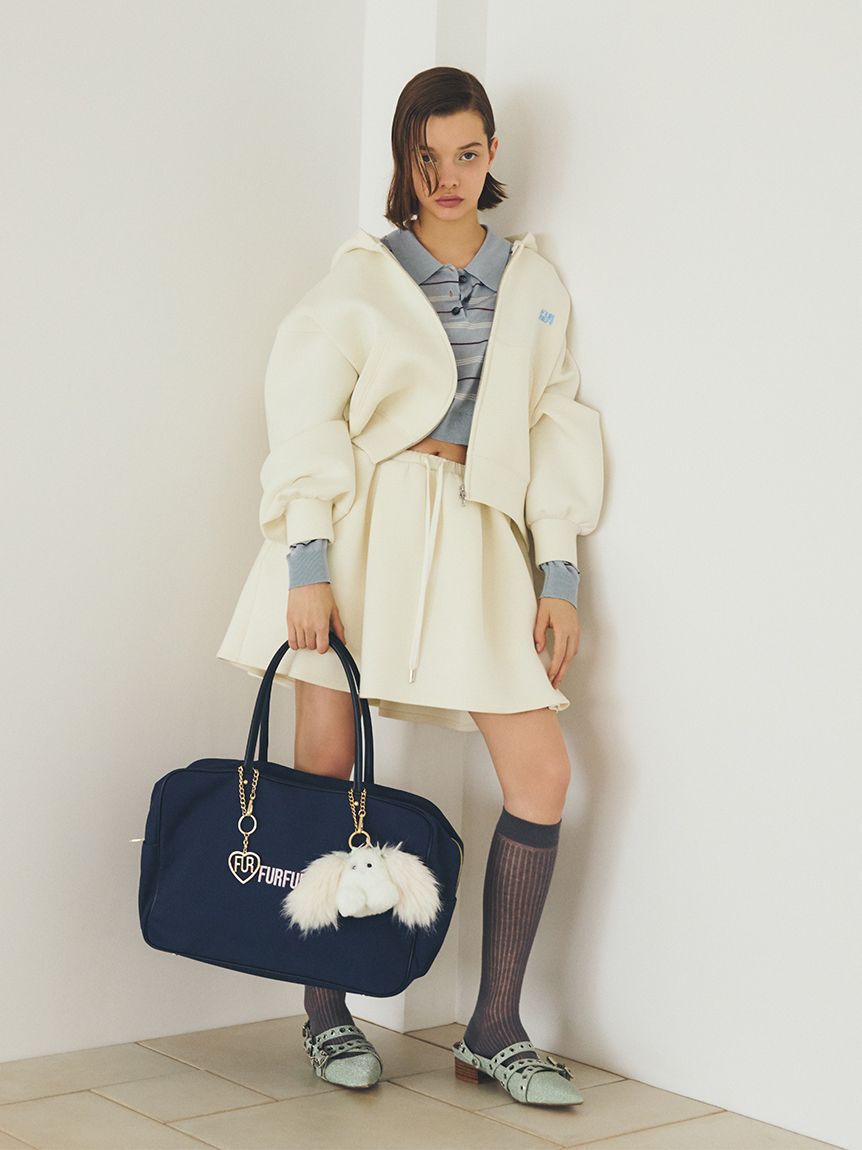 FURFUR「【WEB・一部店舗限定カラー】ロゴ刺繍ジップアップフーディー」|パーカー|