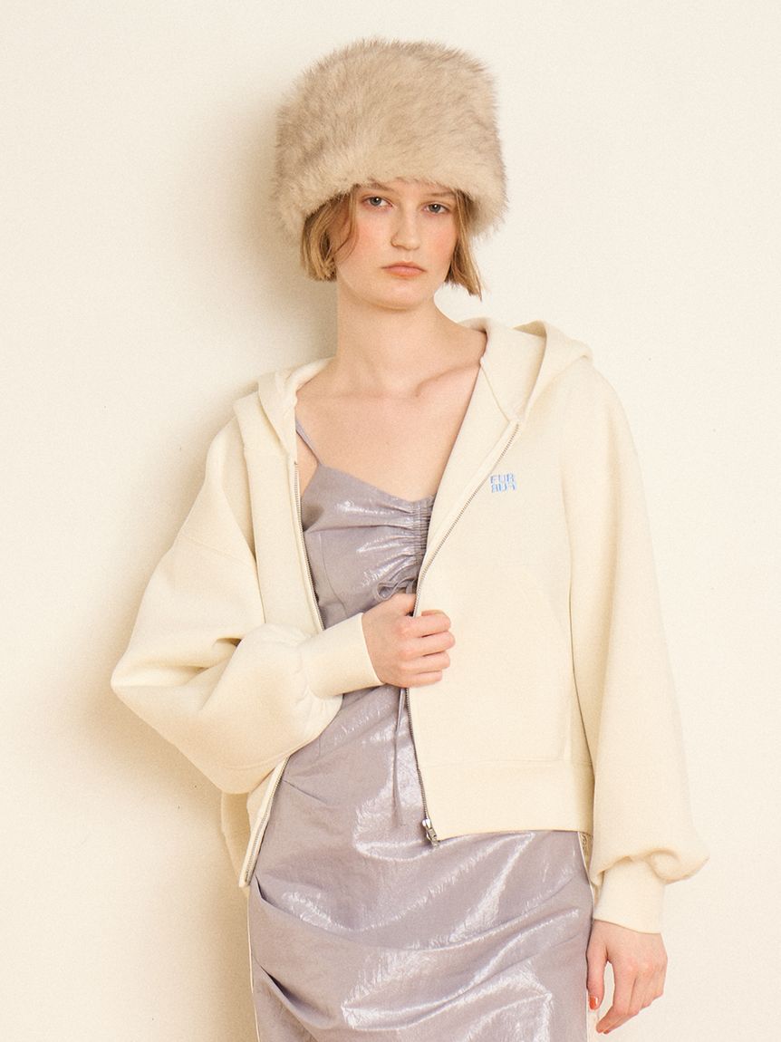 FURFUR「【WEB・一部店舗限定カラー】ロゴ刺繍ジップアップフーディー」|パーカー|