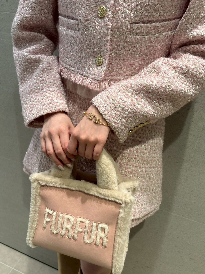 FURFUR「【WEB・一部店舗限定カラー】ムートンロゴトートバッグ」|トートバッグ|