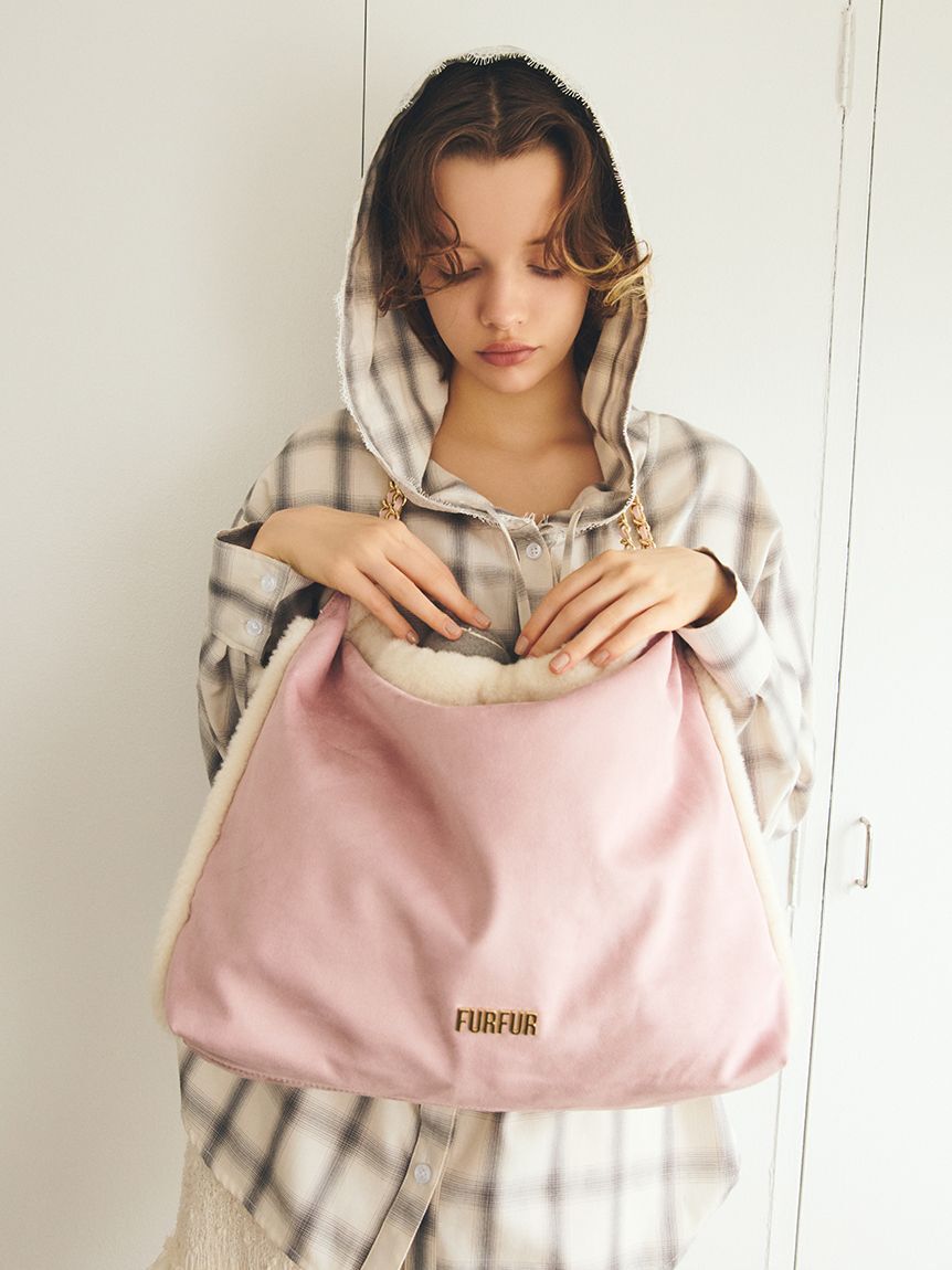 FURFUR「【WEB限定カラー】マテリアル巾着バッグ」|トートバッグ|