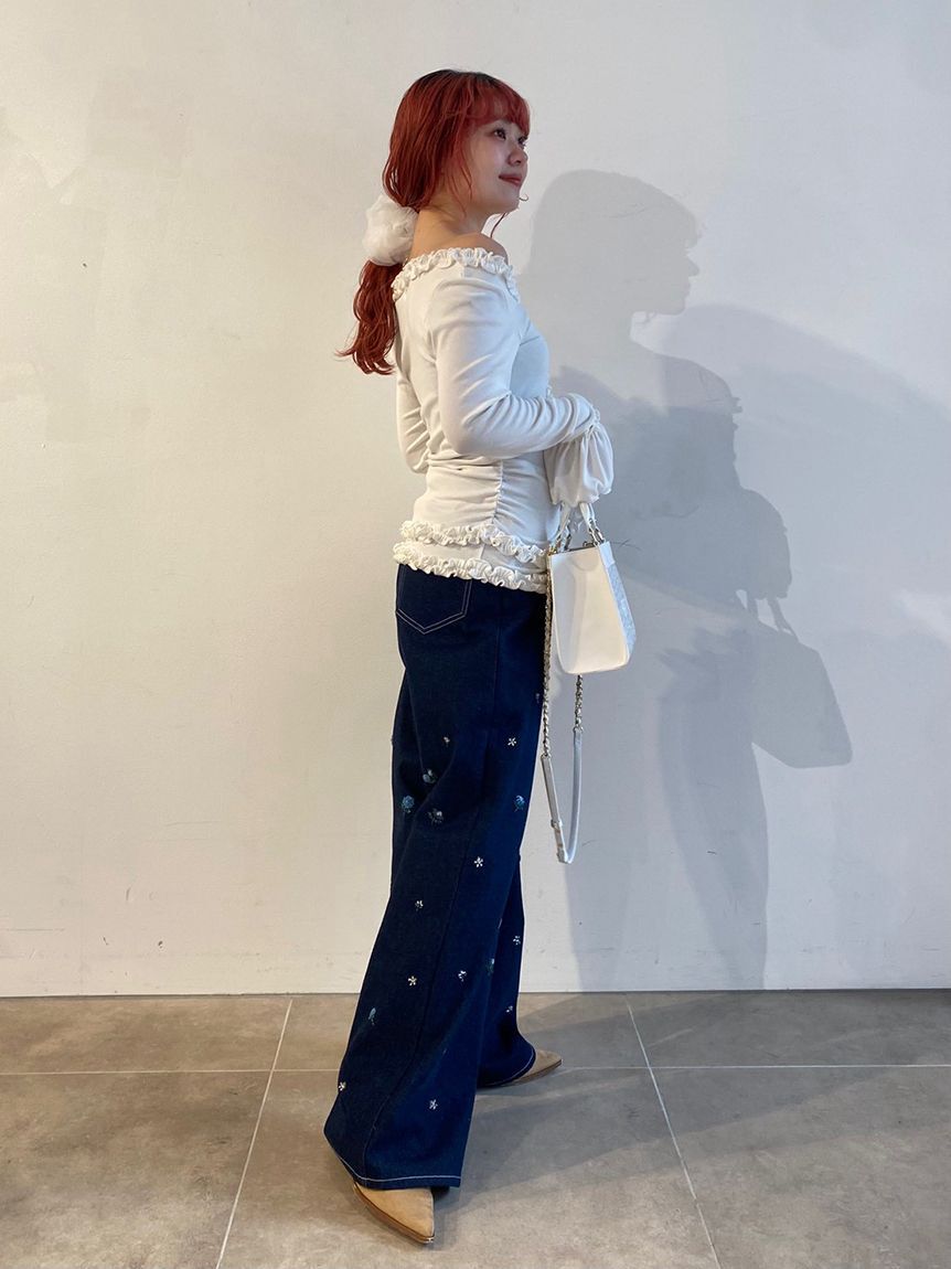 FURFUR「【WEB限定カラー】フリルカーディガン」|カーディガン|