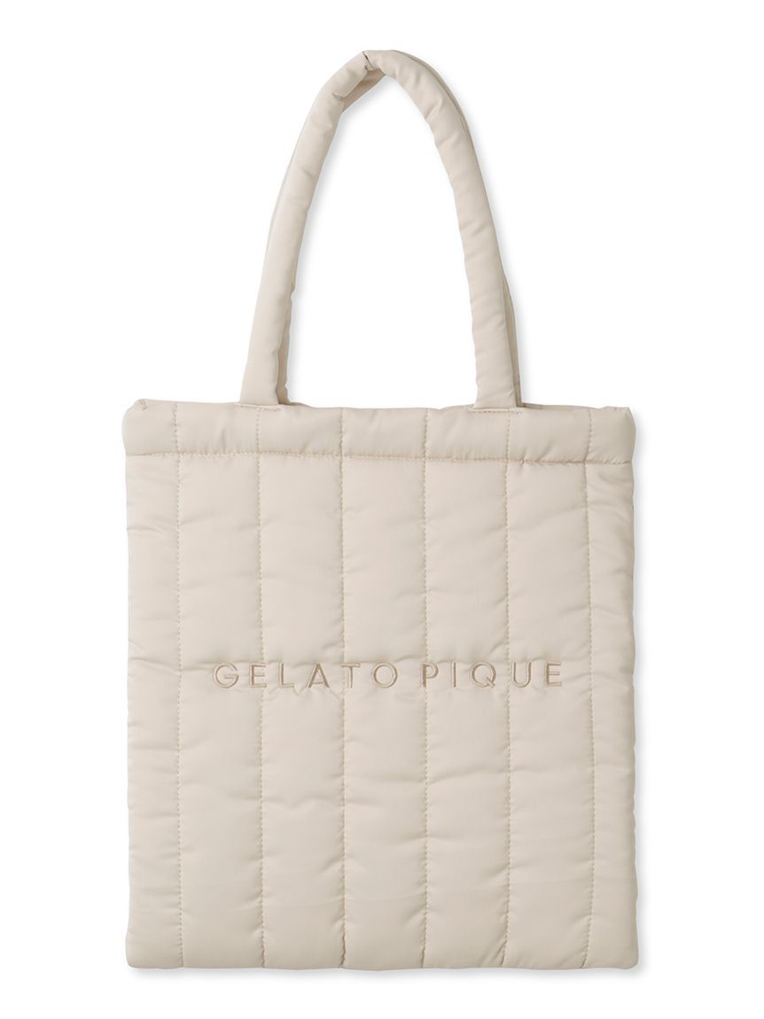 gelato pique「【ONLINE限定】キルティングトートバッグ」|トートバッグ|BEG