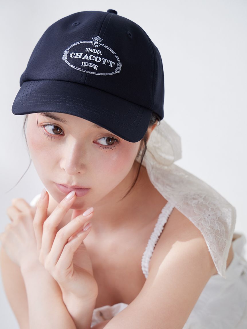SNIDEL「【Chacott】コラボリボンキャップ」|キャップ・キャスケット|NVY