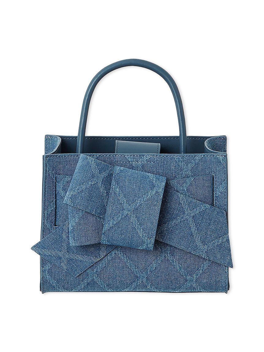 FRAY I.D「【ルエル】デニムリボンミドルバッグ」|ハンドバッグ|