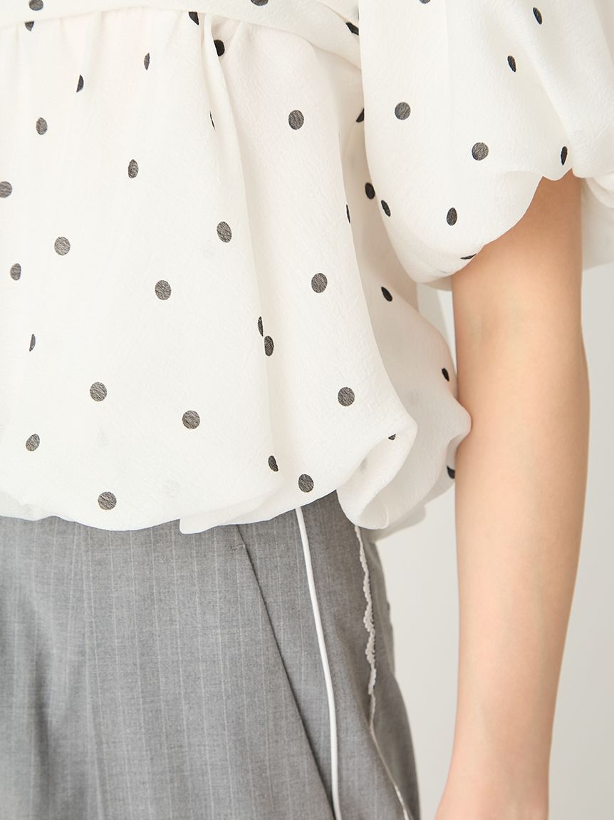 FRAY I.D「【WEB限定】オフショルパフスリーブブラウス／ウォッシャブル」|シャツ・ブラウス|