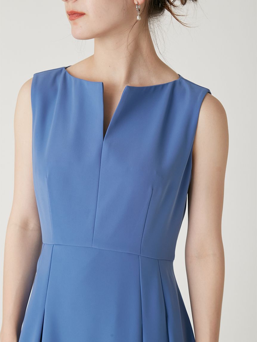 FRAY I.D「キーネックタックフレアドレス」|ドレス|