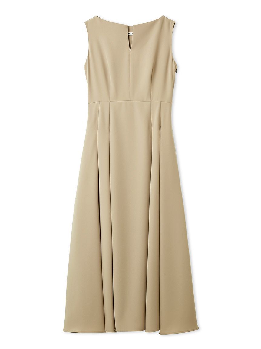 FRAY I.D「キーネックタックフレアドレス」|ドレス|BEG