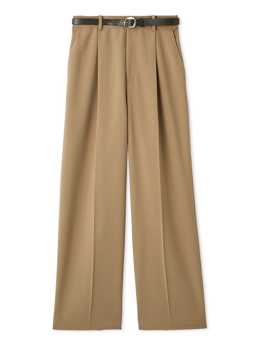 LILY BROWN「ベルト付きバックスリットパンツ」|チノ|