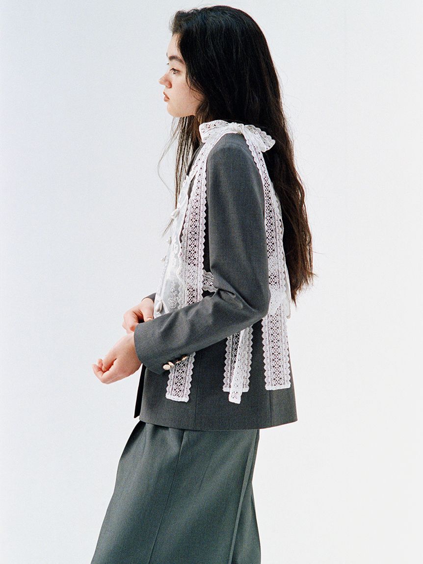 LILY BROWN「ベルト付きバックスリットパンツ」|チノ|