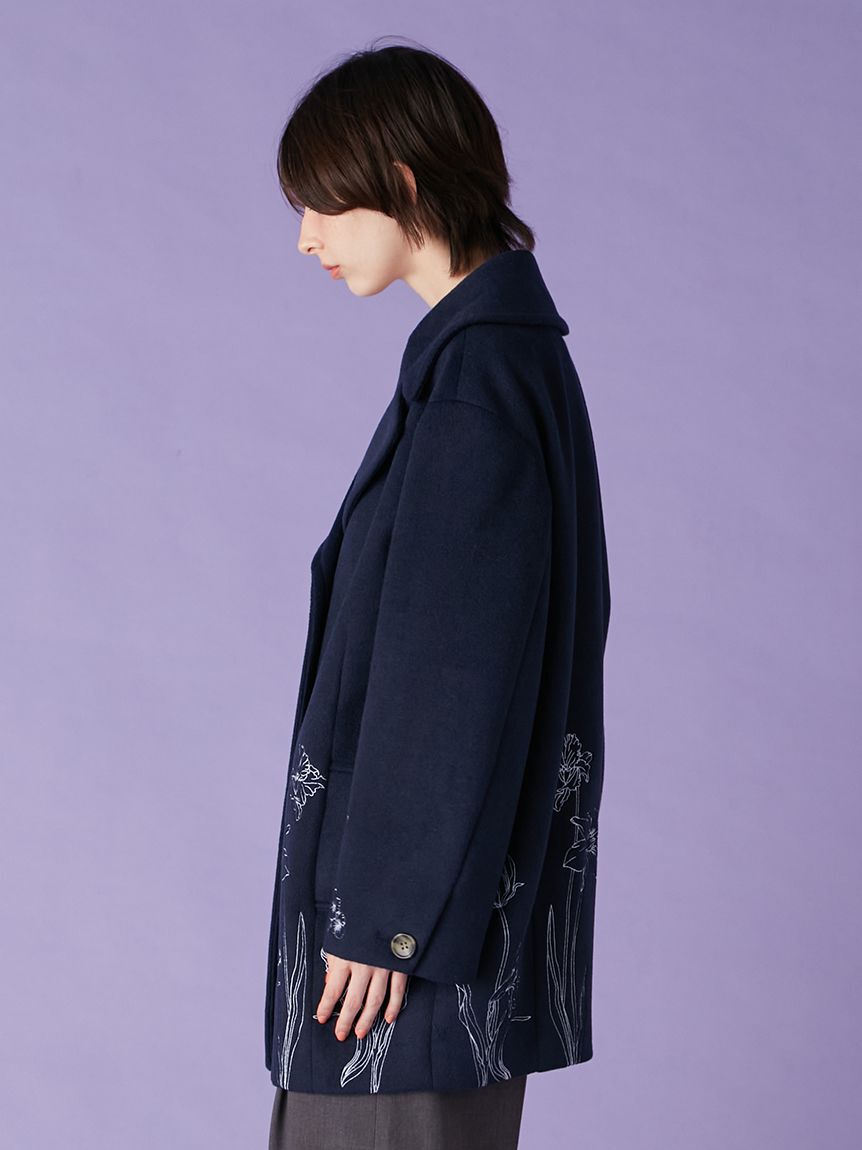 LILY BROWN「エンブロイダリーコクーンコート」|チェスターコート|