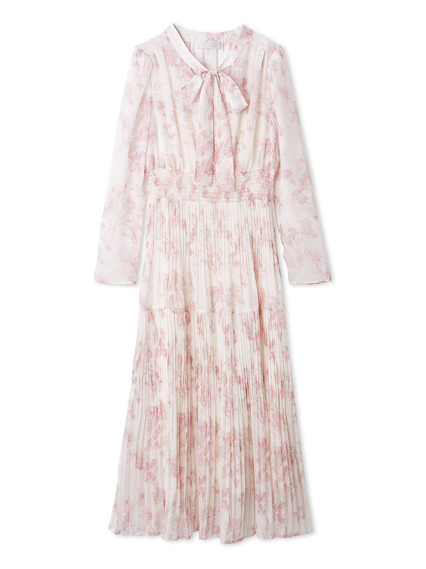 CELFORD「マーブルフラワープリントワンピース」|ワンピース|