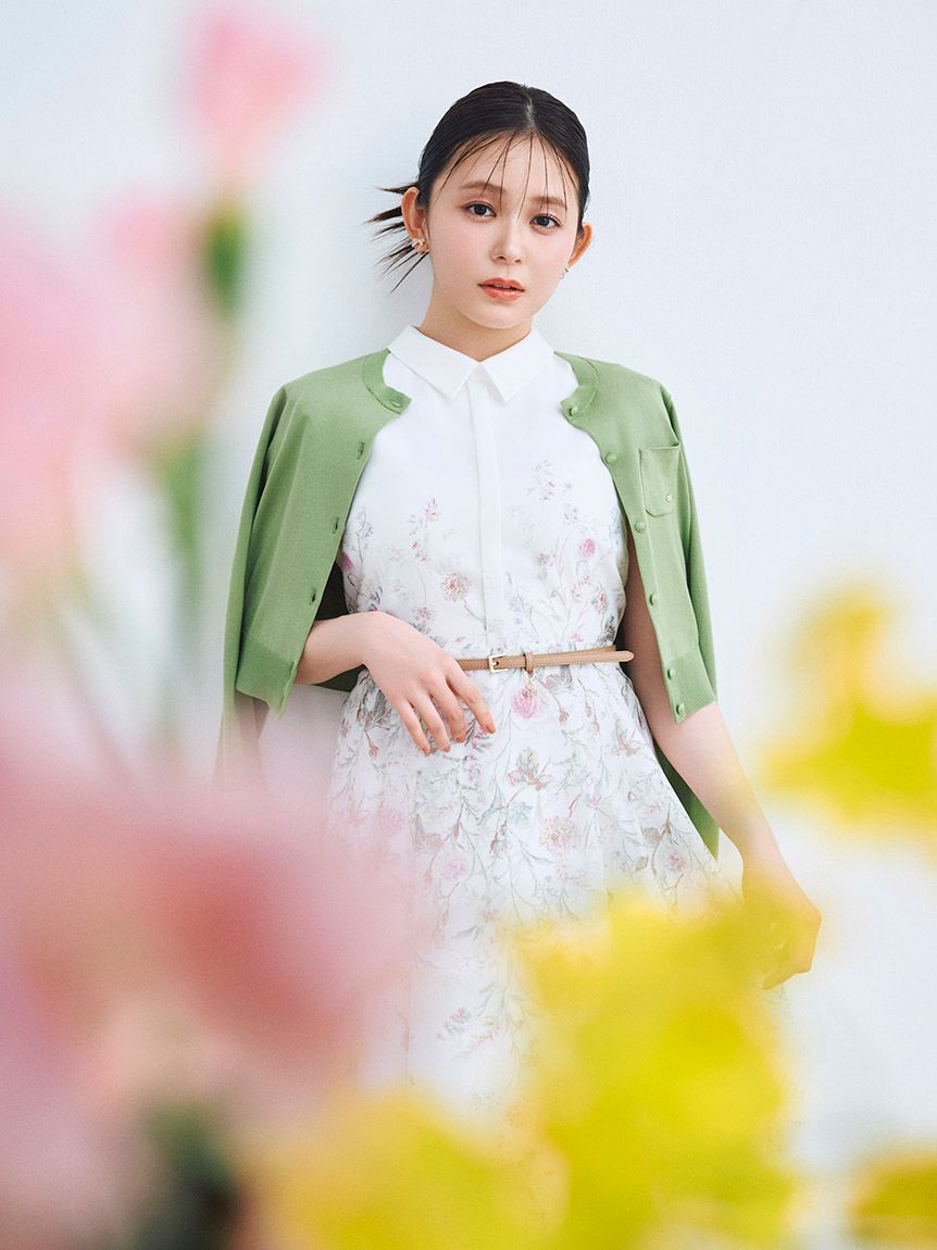 CELFORD「【洗える】パネルフラワーワンピース」|ワンピース|