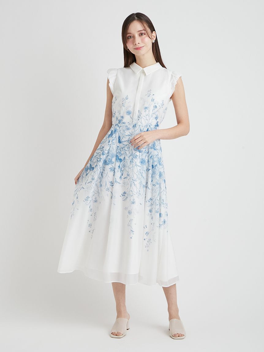 CELFORD「【洗える】パネルフラワーワンピース」|ワンピース|BLU