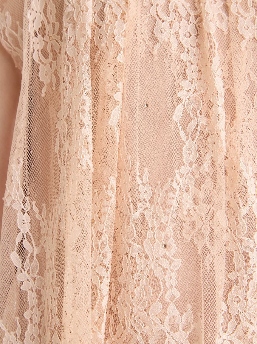 CELFORD「バックリボンレースケープドレス」|ドレス|