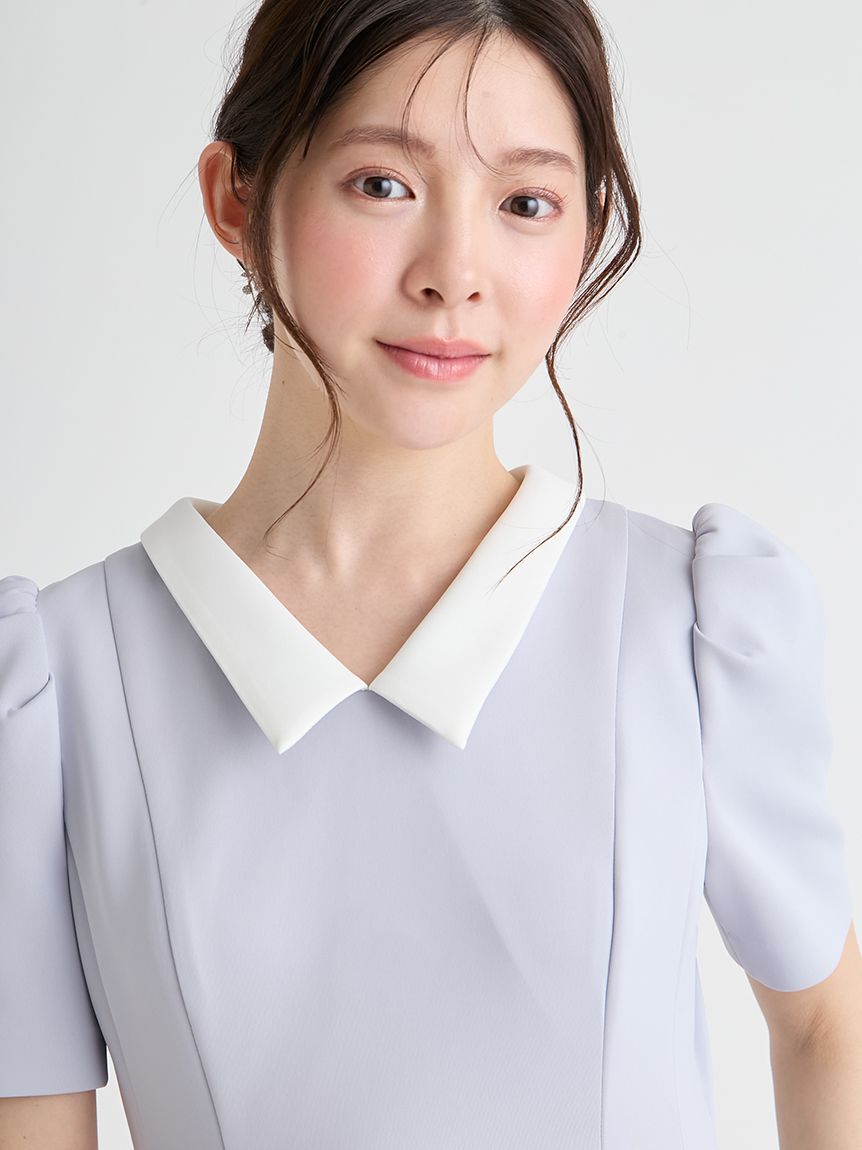 CELFORD「【洗える】デタッチャブルポンチマーメイドワンピース」|ワンピース|