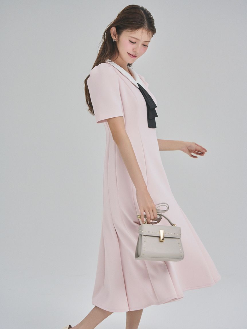 CELFORD「【洗える】デタッチャブルポンチマーメイドワンピース」|ワンピース|