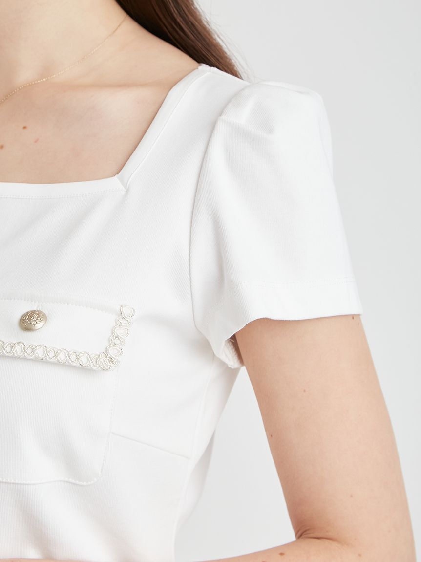 CELFORD「【洗える】トリムポケットTシャツ」|Tシャツ・カットソー|