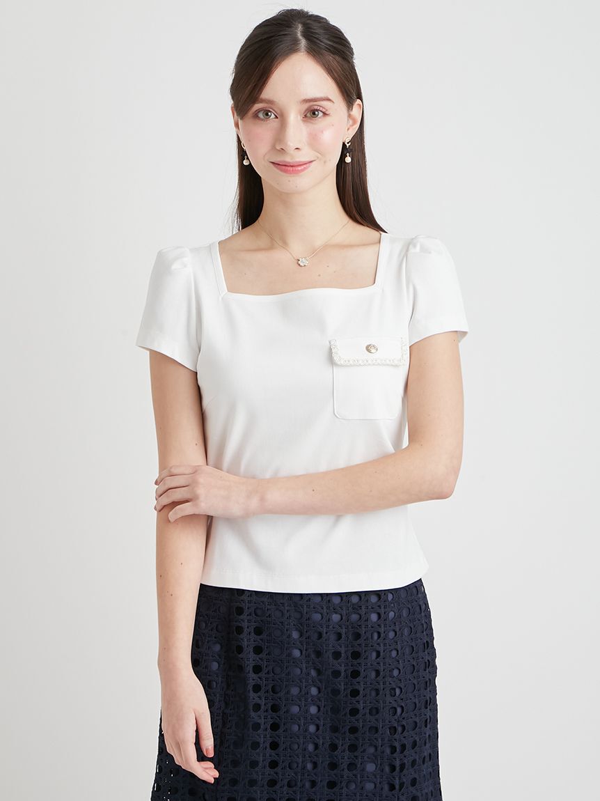 CELFORD「【洗える】トリムポケットTシャツ」|Tシャツ・カットソー|