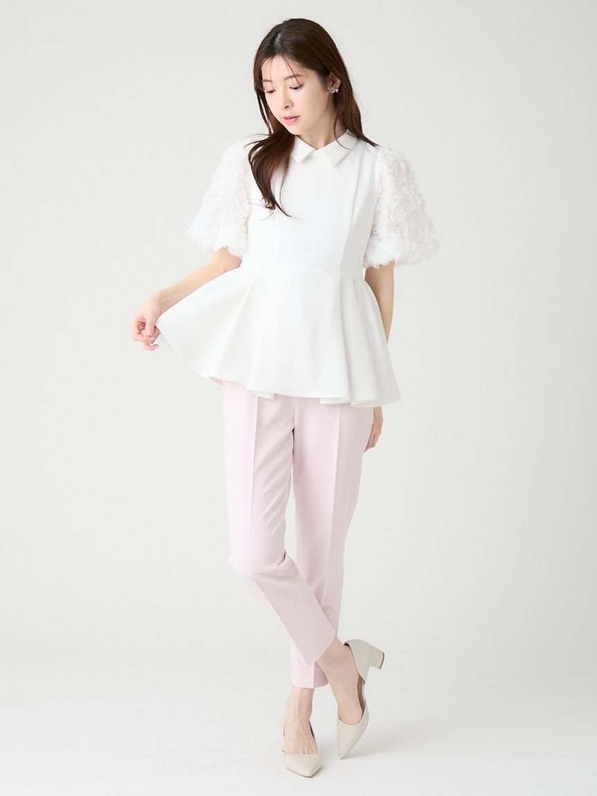 CELFORD「襟付きデザインスリーブブラウス」|シャツ・ブラウス|