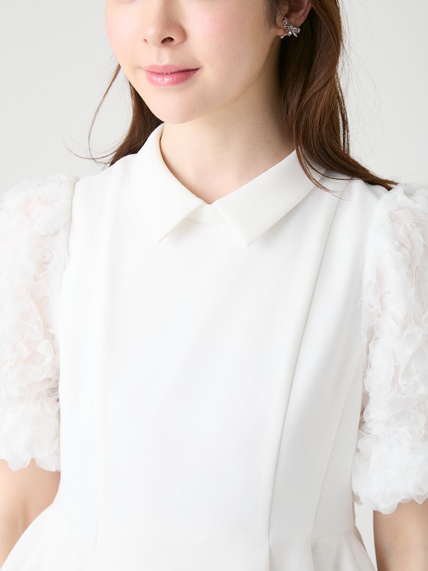 CELFORD「襟付きデザインスリーブブラウス」|シャツ・ブラウス|