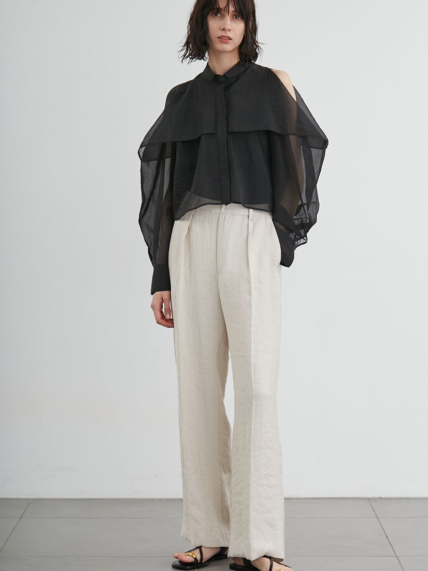 styling/「【セットアップ対応】バックサテンパンツ」|チノ|