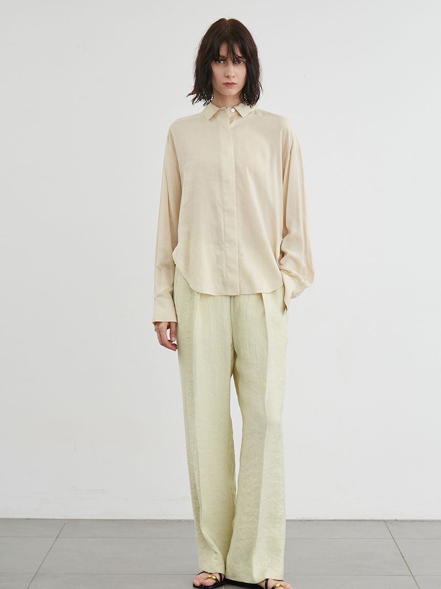 styling/「【セットアップ対応】バックサテンパンツ」|チノ|