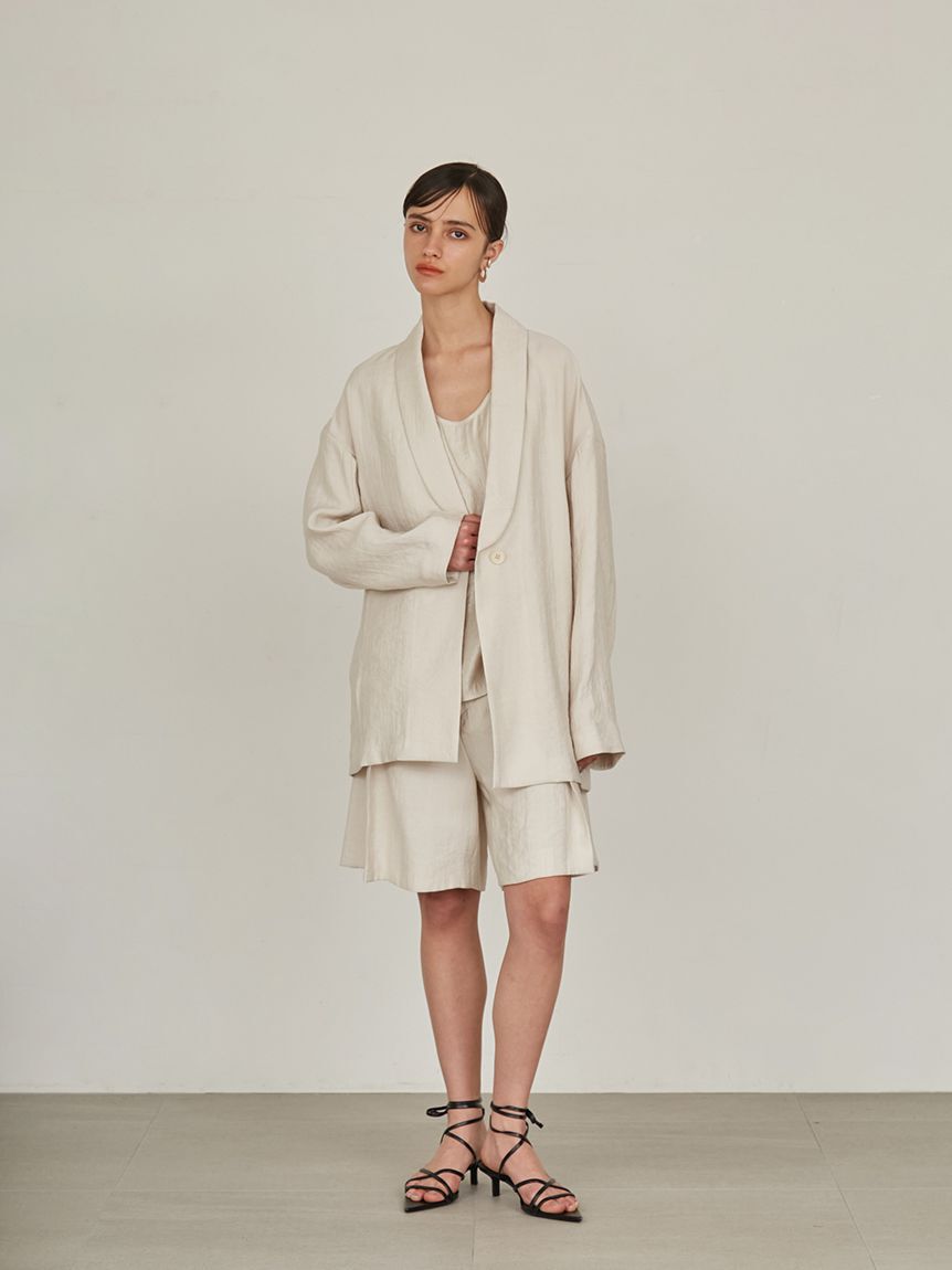 styling/「【セットアップ対応】バックサテンショートパンツ」|チノ|