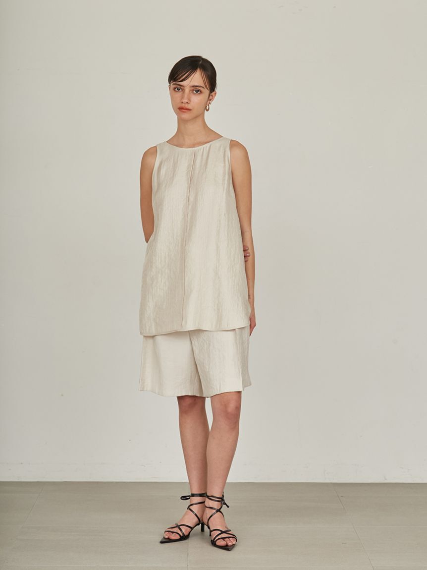 styling/「【セットアップ対応】バックサテンショートパンツ」|チノ|