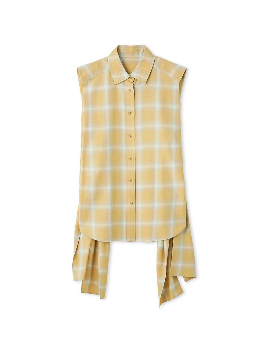 styling/「サイドリボンノースリーブシャツ」|シャツ・ブラウス|