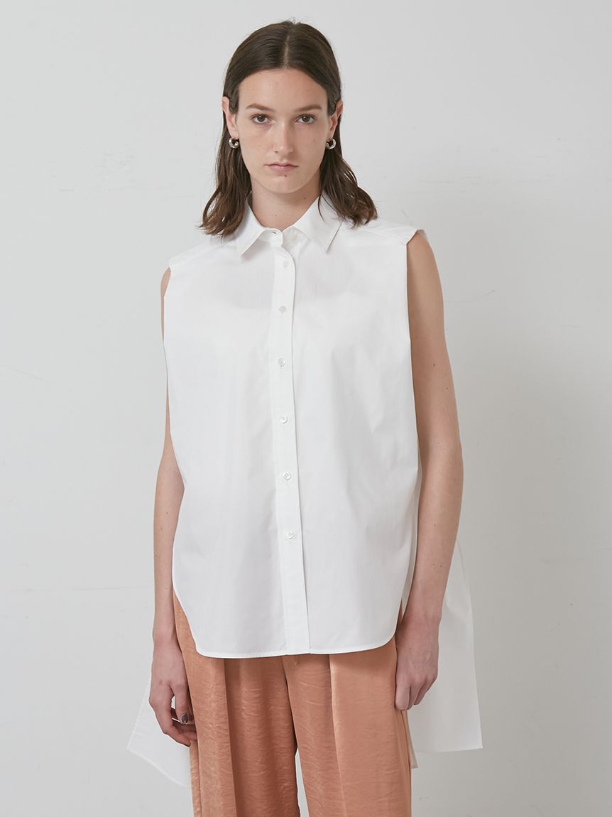 styling/「サイドリボンノースリーブシャツ」|シャツ・ブラウス|