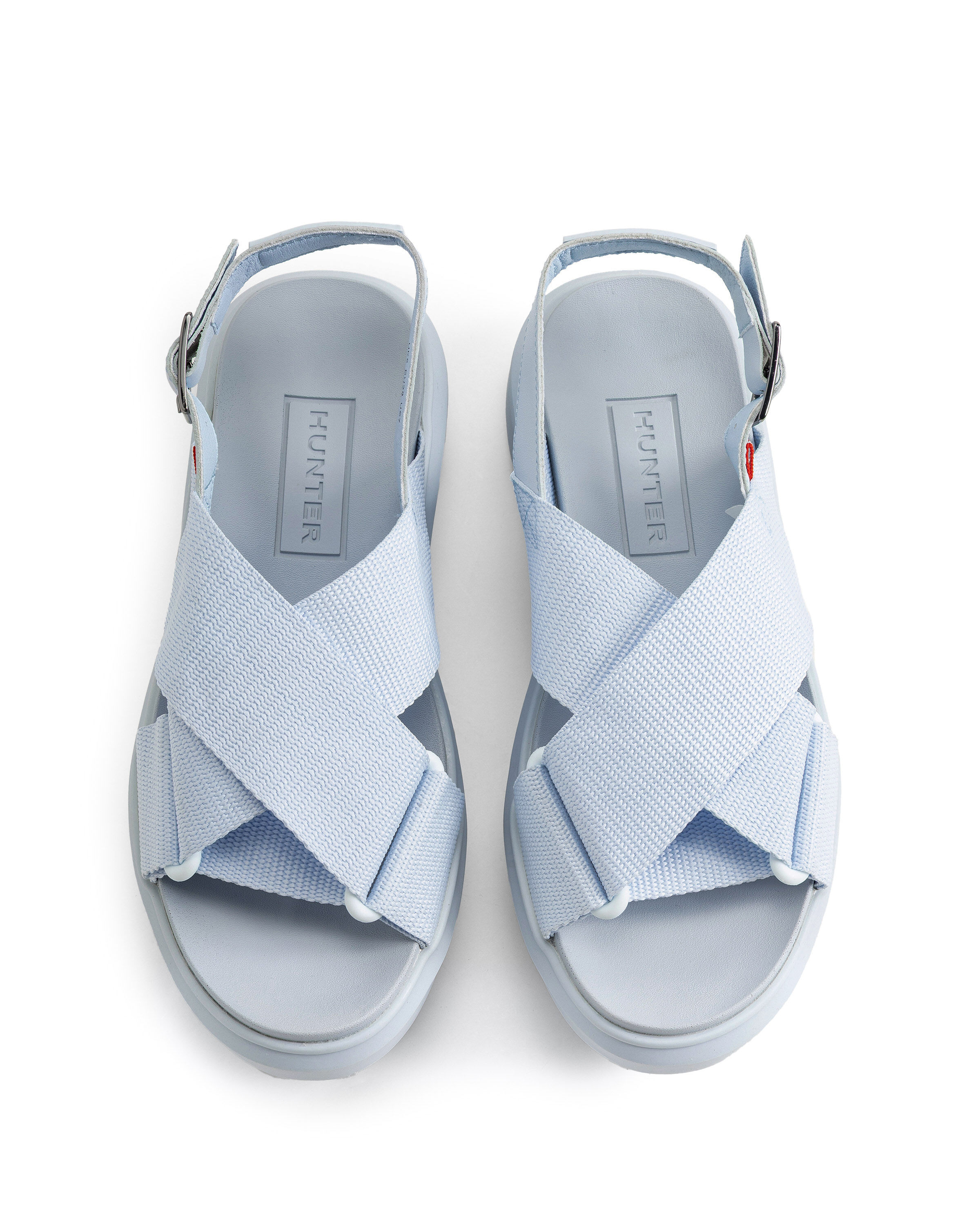 HUNTER「ユニセックス シティ リベル ウェビング クロスオーバー サンダル」|サンダル|