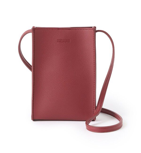 MACKINTOSH PHILOSOPHY「スマホショルダーポーチ」|ショルダー・メッセンジャー|レッド