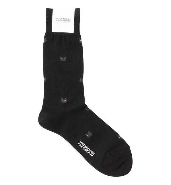 MACKINTOSH PHILOSOPHY「キャット カジュアルソックス」|ソックス|ブラック