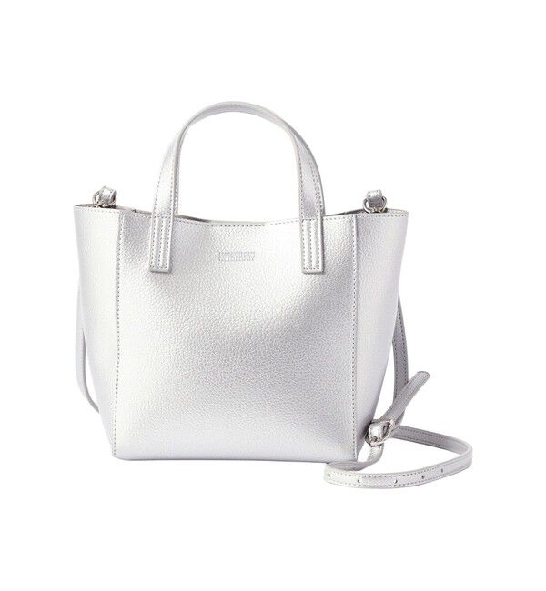 MACKINTOSH PHILOSOPHY「【LEE4月号/蛯原友里さん着用】ミニショルダースクエアトート」|トートバッグ|シルバー