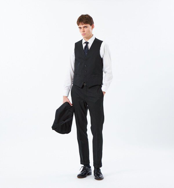 MACKINTOSH PHILOSOPHY「【2026春夏モデル】トロッター ウェストコート#000（ナンバーゼロ）バーズアイストレッチ　リサイクル」|その他|