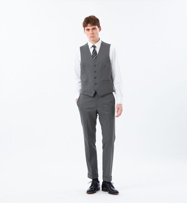 MACKINTOSH PHILOSOPHY「【2026春夏モデル】トロッター ウェストコート#000（ナンバーゼロ）バーズアイストレッチ　リサイクル」|その他|