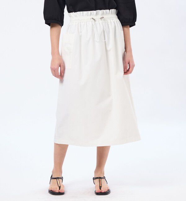 MACKINTOSH PHILOSOPHY「【LEE4月号/蛯原友里さん着用】ウエストギャザースカート」|スカート|オフホワイト