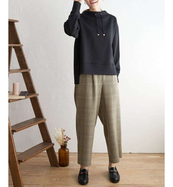 ikka「ダンボールニットスピンドルプルオーバー」|パーカー|