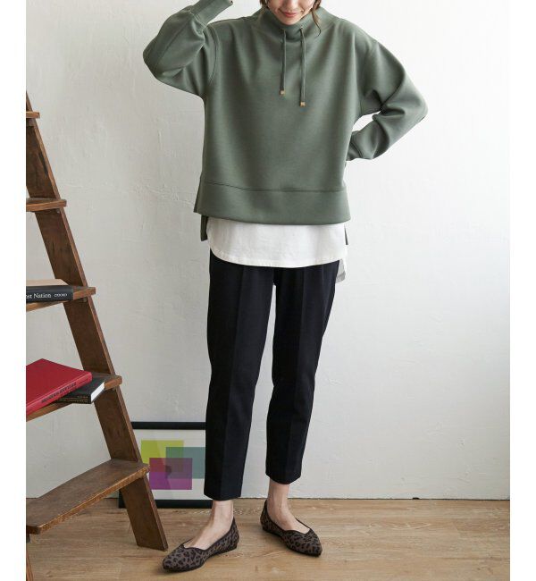 ikka「ダンボールニットスピンドルプルオーバー」|パーカー|