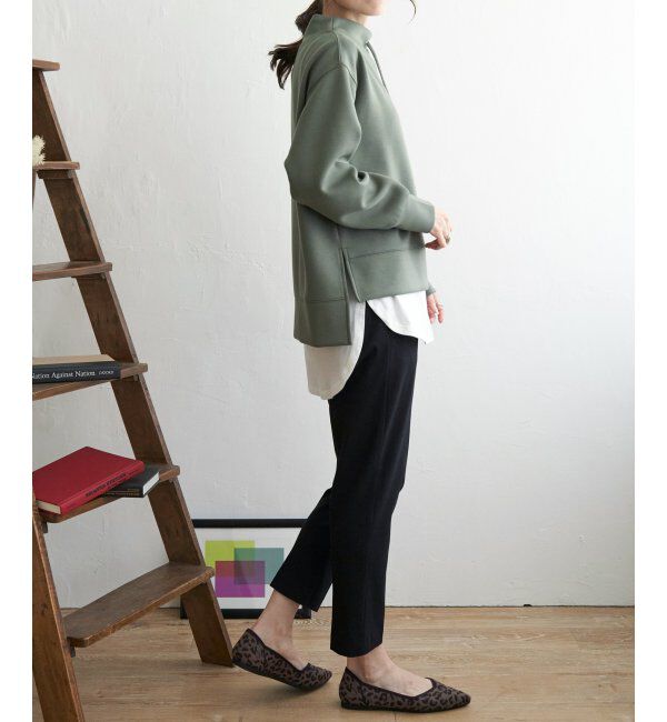 ikka「ダンボールニットスピンドルプルオーバー」|パーカー|