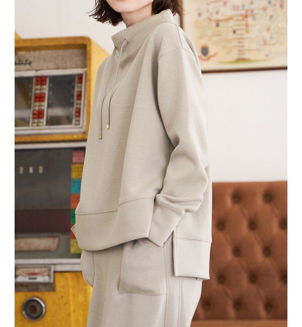 ikka「ダンボールニットスピンドルプルオーバー」|パーカー|