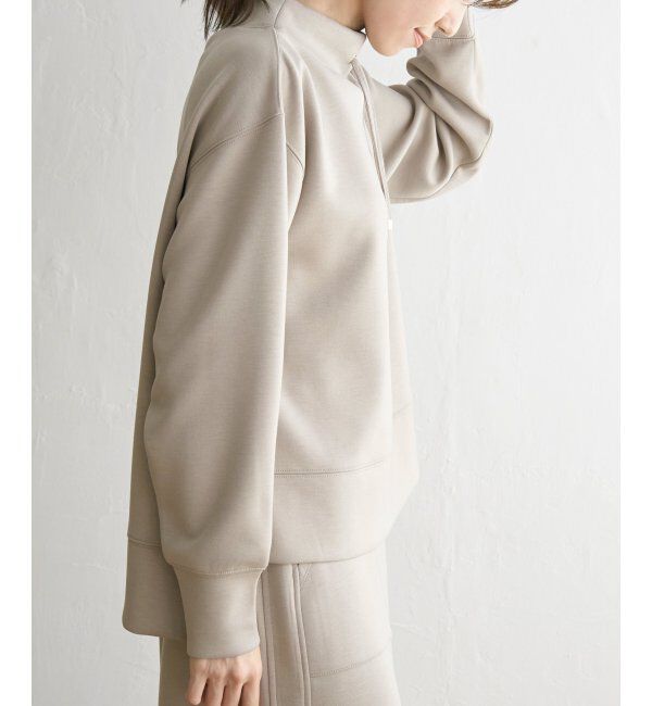 ikka「ダンボールニットスピンドルプルオーバー」|パーカー|