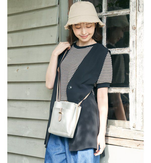 ikka「ノーカラーサイドスリットジレ」|ダウンベスト・ベスト|