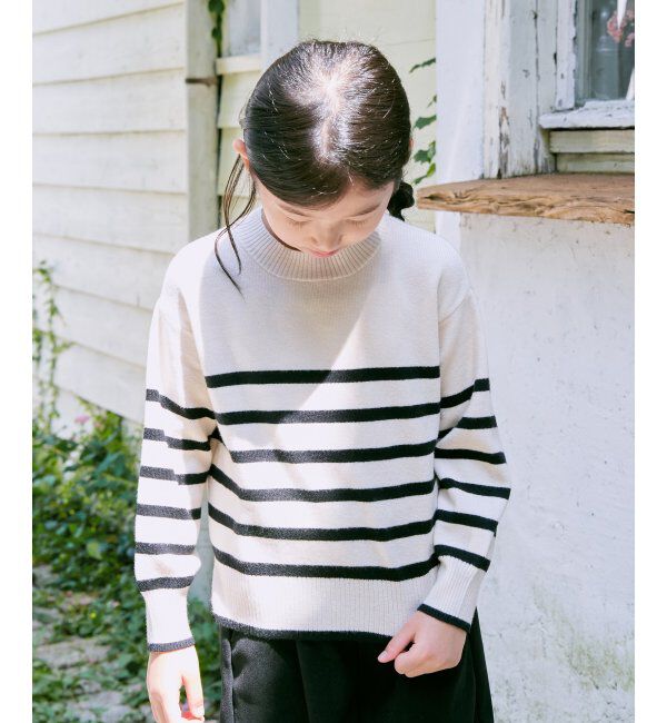 ikka kids「【親子おそろい】クリーミーボーダーニット（120~160cm）」|その他|