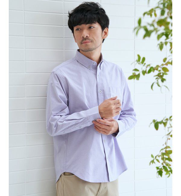 ikka「【吸水速乾】イージーケアオックスボタンダウンシャツ」|シャツ・ブラウス|