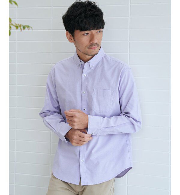 ikka「【吸水速乾】イージーケアオックスボタンダウンシャツ」|シャツ・ブラウス|