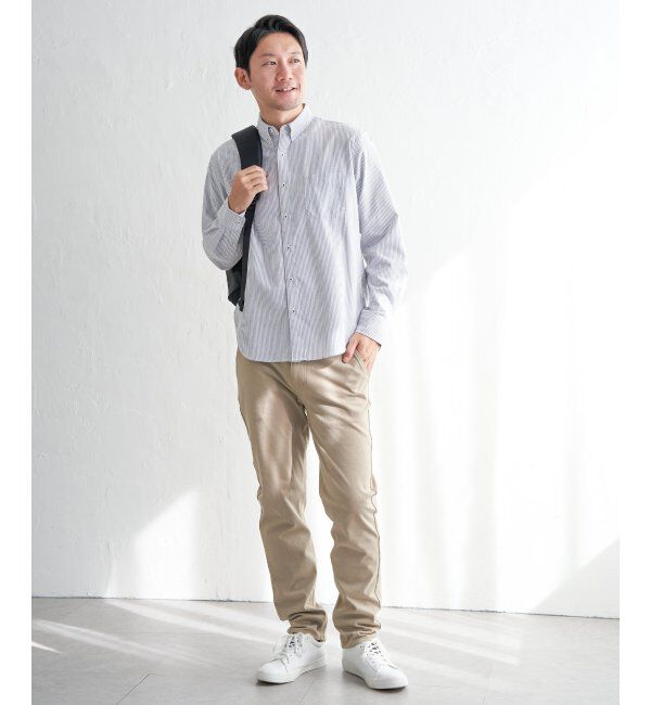 ikka「【吸水速乾】イージーケアオックスボタンダウンシャツ」|シャツ・ブラウス|