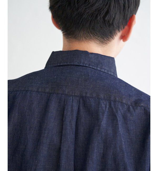 ikka「【雑誌MonoMax5月号掲載】【吸水速乾】7分袖イージーケアリネン無地シャツ」|シャツ・ブラウス|