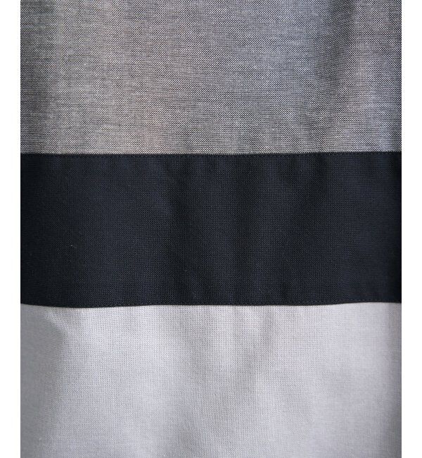 ikka「7分袖オックス胸切り替えシャツ」|シャツ・ブラウス|